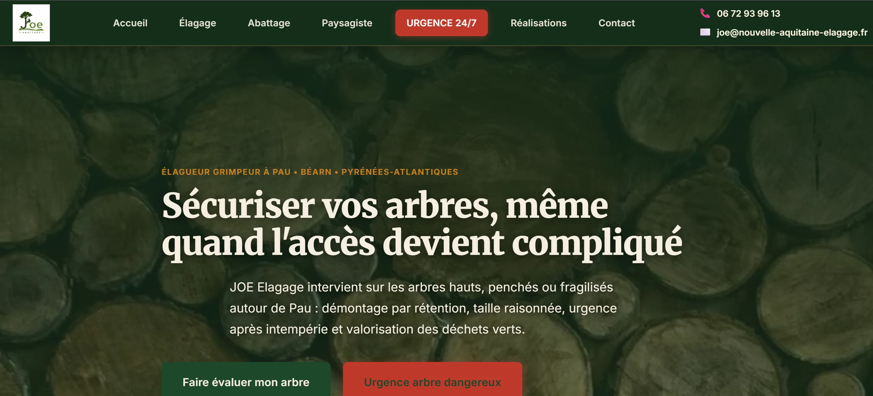 Site web Joe Abattage