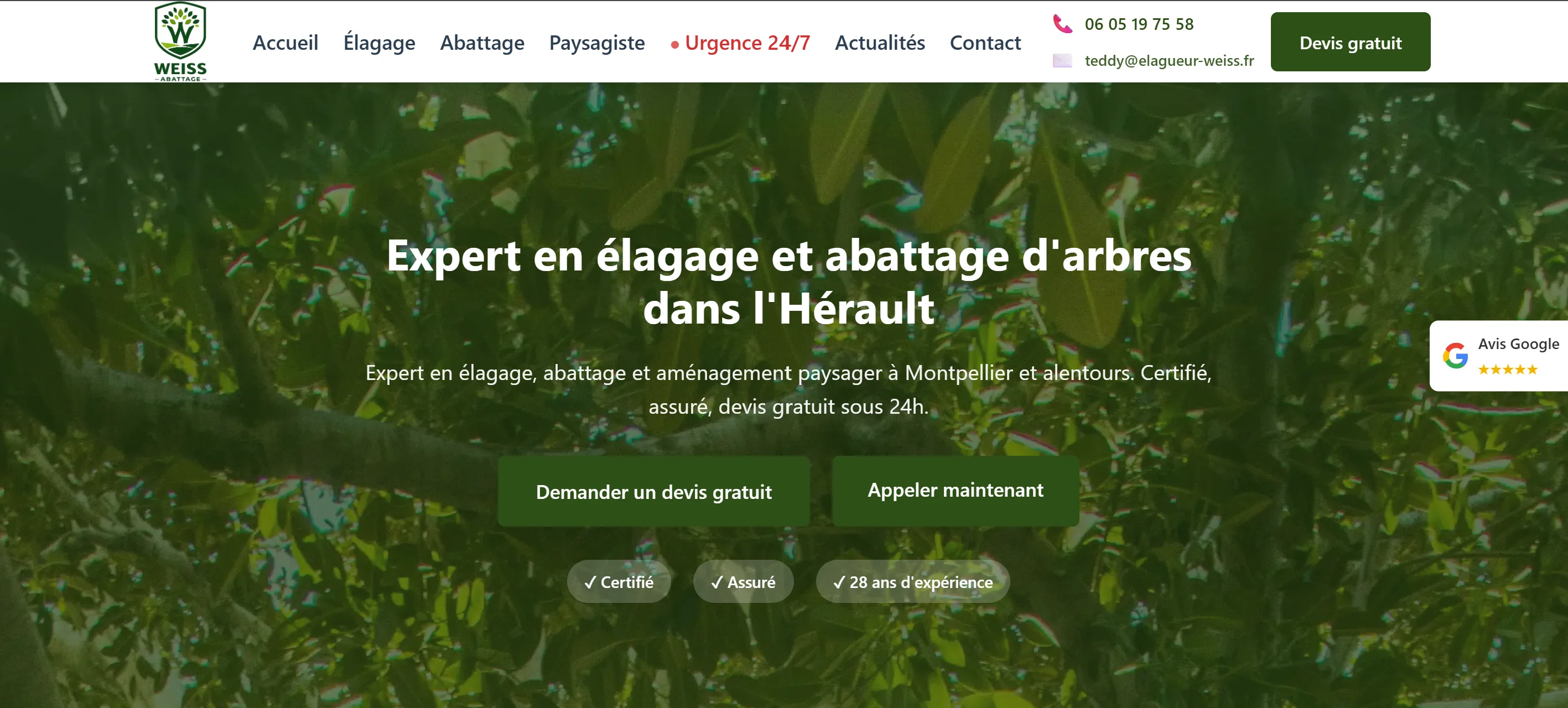 Site web Weiss Abattage